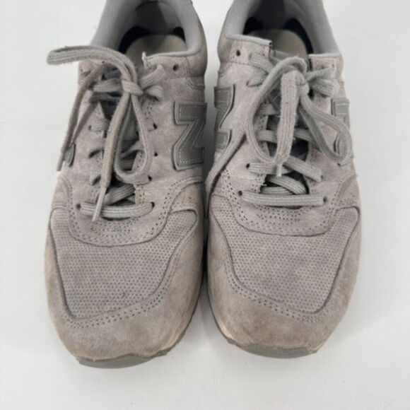 New‎ Balance 696 Classic Women's Running Shoes WL696WPG Gray Suede Size 9 - Picture 2 of 8